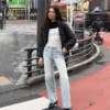 Vaqueros rectos de talle alto y pierna Wide Leg – Pantalones Vaqueros rectos de talle alto y pierna Wide Leg – Pantalones