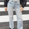 Vaqueros rectos de talle alto y pierna Wide Leg – Pantalones Vaqueros rectos de talle alto y pierna Wide Leg – Pantalones