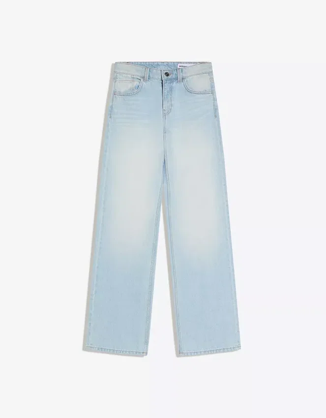 Vaqueros rectos de talle alto y pierna Wide Leg – Pantalones Vaqueros rectos de talle alto y pierna Wide Leg – Pantalones