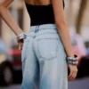 Vaqueros rotos de cintura alta y pierna Wide Leg