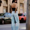 Vaqueros rotos de cintura alta y pierna Wide Leg