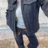 Vaqueros sin costuras de cintura alta y pierna Wide Leg con bolsillos – Pantalones – Mujer Vaqueros sin costuras de cintura alta y pierna Wide Leg con bolsillos – Pantalones – Mujer