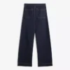 Vaqueros sin costuras de cintura alta y pierna Wide Leg con bolsillos – Pantalones – Mujer Vaqueros sin costuras de cintura alta y pierna Wide Leg con bolsillos – Pantalones – Mujer