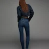 Vaqueros Skinny de talle alto y tejido suave – Pantalones