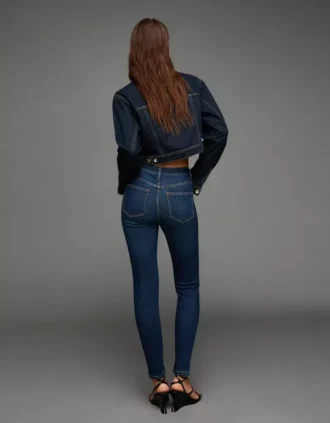 Vaqueros Skinny de talle alto y tejido suave – Pantalones