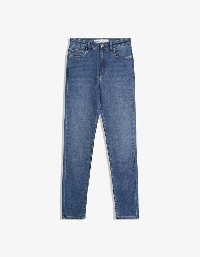 Vaqueros Skinny de talle alto y tejido suave – Pantalones Vaqueros Skinny de talle alto y tejido suave – Pantalones