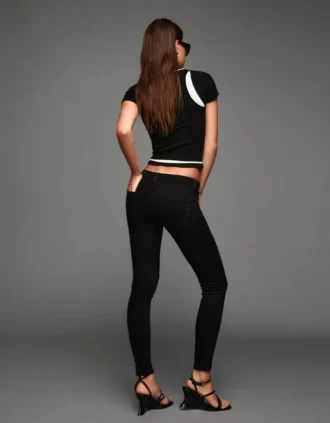 Vaqueros Skinny de talle medio con efecto push-up – Pantalones