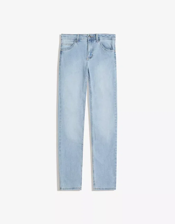 Vaqueros Skinny de talle medio con efecto push-up – Pantalones Vaqueros Skinny de talle medio con efecto push-up – Pantalones