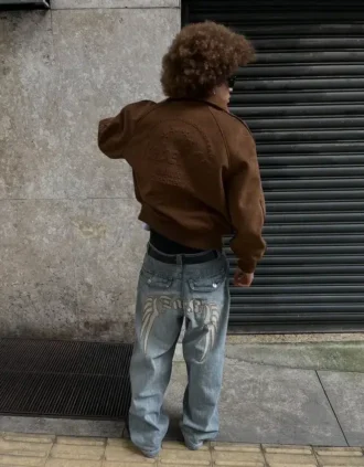 Vaqueros superholgados con bordados – #Bershkastyle – Hombre