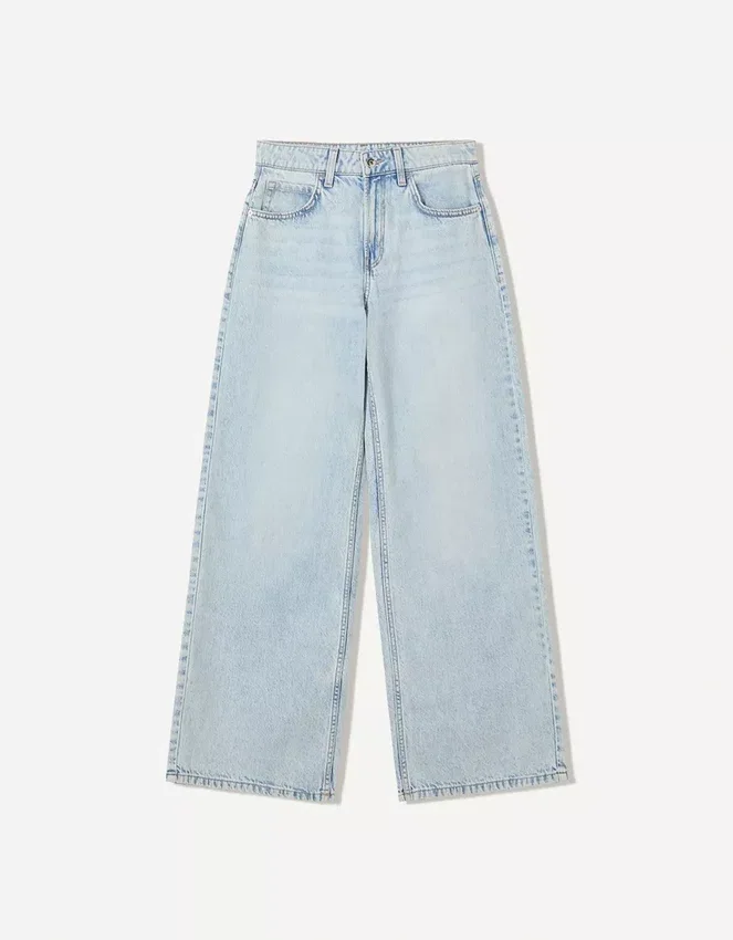 Vaqueros Wide Leg – Pantalones – Mujer Vaqueros Wide Leg – Pantalones – Mujer