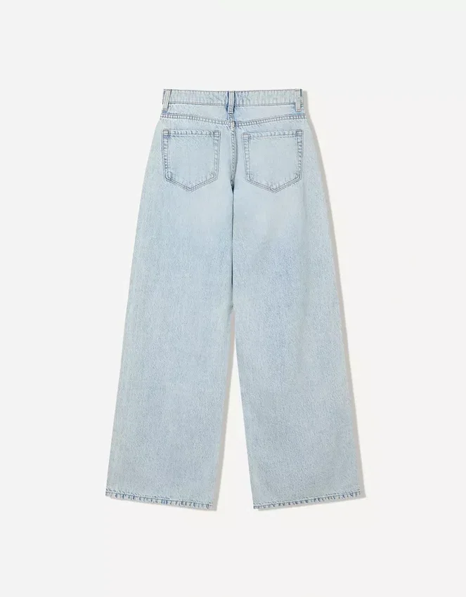 Vaqueros Wide Leg – Pantalones – Mujer Vaqueros Wide Leg – Pantalones – Mujer