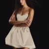 Vestido bustier de satén Vestido bustier de satén