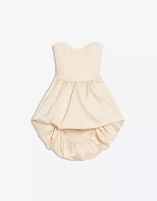 Vestido bustier de satén Vestido bustier de satén