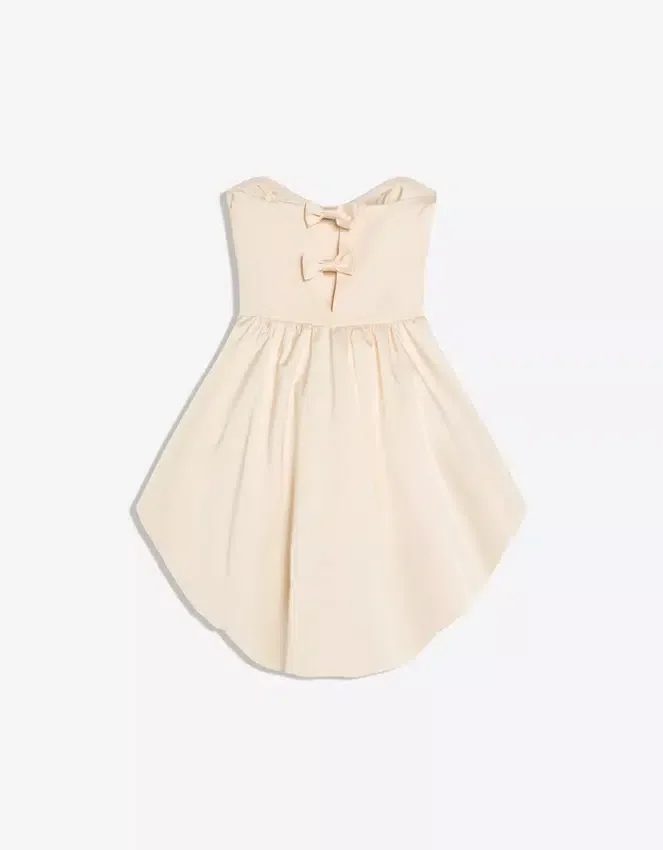 Vestido bustier de satén Vestido bustier de satén