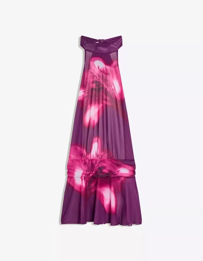 Vestido de malla con espalda abierta Vestido de malla con espalda abierta