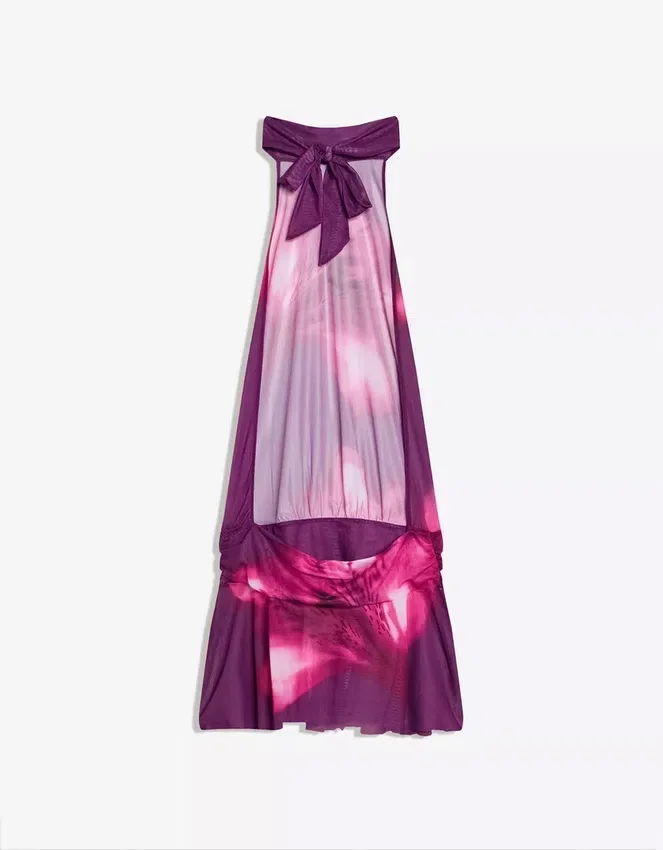 Vestido de malla con espalda abierta Vestido de malla con espalda abierta