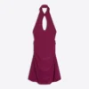 Vestido halter con hombros descubiertos Vestido halter con hombros descubiertos
