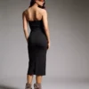Vestido midi bandeau de punto – Vestidos y monos Vestido midi bandeau de punto – Vestidos y monos