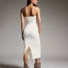 Vestido midi bandeau de punto – Vestidos y monos Vestido midi bandeau de punto – Vestidos y monos