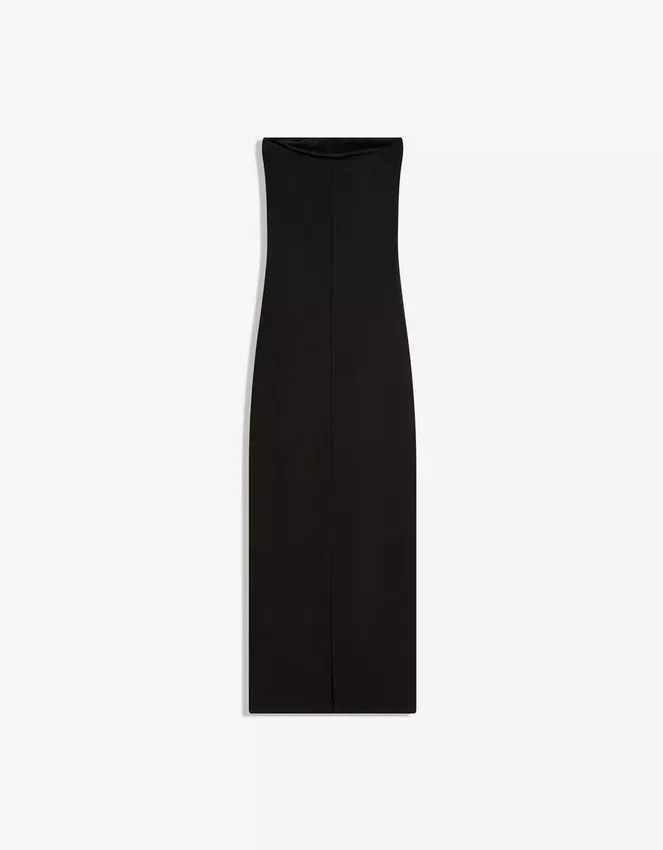 Vestido midi bandeau de punto – Vestidos y monos Vestido midi bandeau de punto – Vestidos y monos