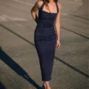 Vestido midi Denim – Vestidos y monos Vestido midi Denim – Vestidos y monos
