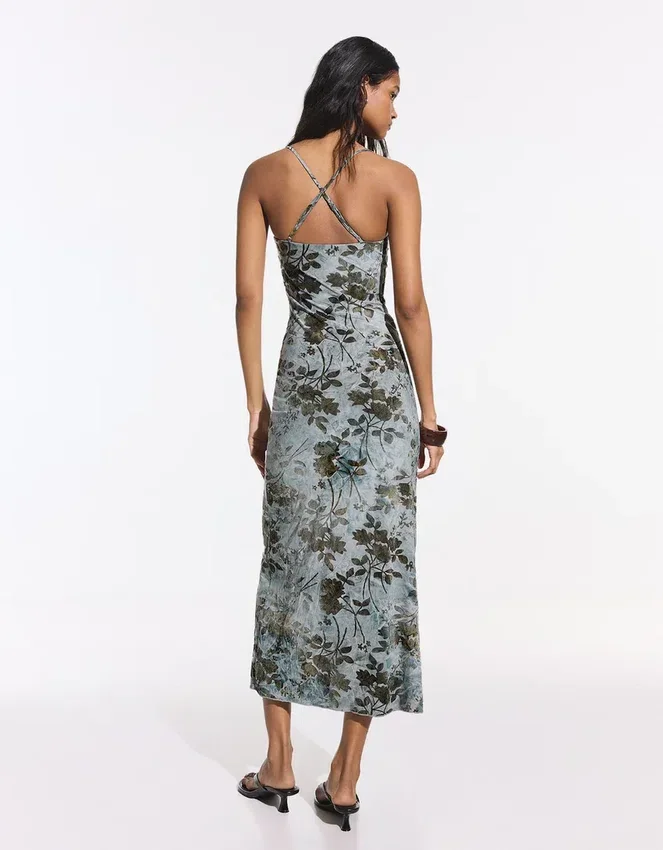Vestido midi estampado Vestido midi estampado