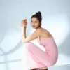 Vestido midi fruncido con tirantes – Vestidos y monos Vestido midi fruncido con tirantes – Vestidos y monos