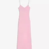 Vestido midi fruncido con tirantes – Vestidos y monos Vestido midi fruncido con tirantes – Vestidos y monos