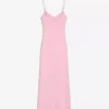 Vestido midi fruncido con tirantes – Vestidos y monos Vestido midi fruncido con tirantes – Vestidos y monos
