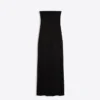 Vestido midi rústico tipo bandeau Vestido midi rústico tipo bandeau