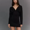 Vestido mini con fruncidos – Vestidos y monos