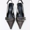 Zapatos de tacón bajo con hebilla y talón abierto – Zapatos de tacón Zapatos de tacón bajo con hebilla y talón abierto – Zapatos de tacón