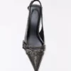 Zapatos de tacón bajo con hebilla y talón abierto – Zapatos de tacón Zapatos de tacón bajo con hebilla y talón abierto – Zapatos de tacón