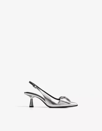 Zapatos de tacón bajo con lazo – Zapatos de tacón