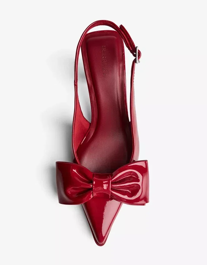 Zapatos de tacón bajo con lazo – Zapatos de tacón Zapatos de tacón bajo con lazo – Zapatos de tacón