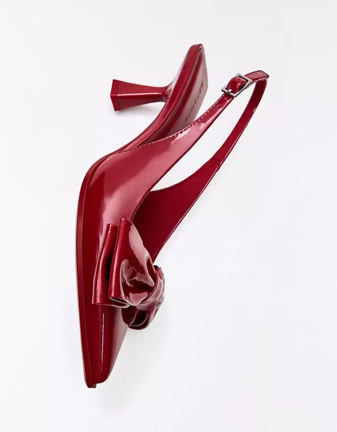 Zapatos de tacón bajo con lazo – Zapatos de tacón Zapatos de tacón bajo con lazo – Zapatos de tacón