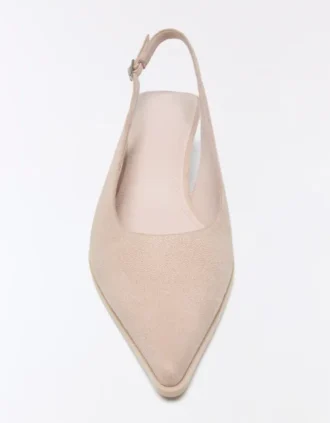 Zapatos de tacón bajo con talón abierto