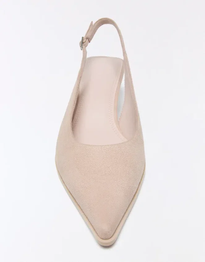 Zapatos de tacón bajo con talón abierto Zapatos de tacón bajo con talón abierto