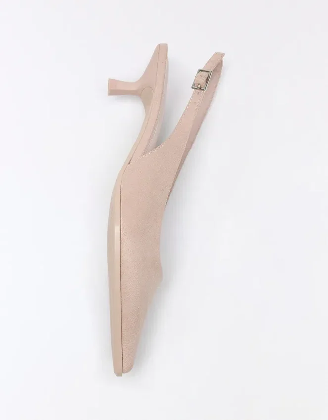 Zapatos de tacón bajo con talón abierto Zapatos de tacón bajo con talón abierto