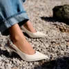 Zapatos de tacón bajo con talón abierto – Zapatos de tacón – Mujer Zapatos de tacón bajo con talón abierto – Zapatos de tacón – Mujer