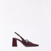 Zapatos de tacón grueso con hebillas y talón abierto – Zapatos de tacón