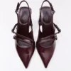 Zapatos de tacón grueso con hebillas y talón abierto – Zapatos de tacón