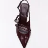 Zapatos de tacón grueso con hebillas y talón abierto – Zapatos de tacón