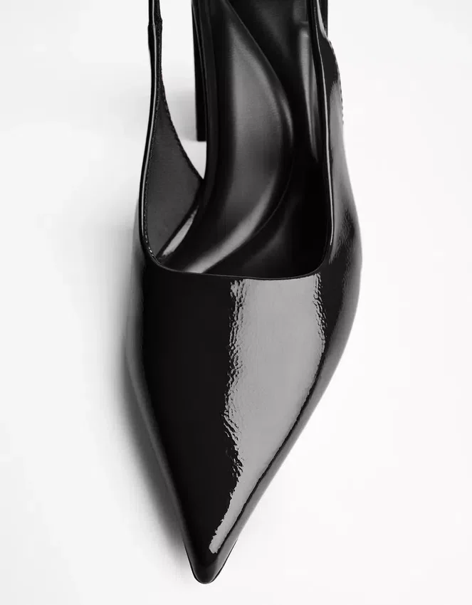 Zapatos de tacón grueso con talón abierto – Zapatos Zapatos de tacón grueso con talón abierto – Zapatos