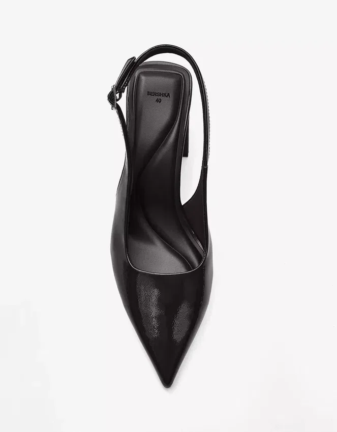 Zapatos de tacón grueso con talón abierto – Zapatos Zapatos de tacón grueso con talón abierto – Zapatos